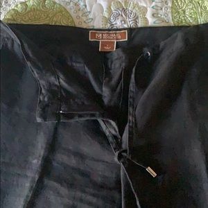 Black linen Michael Kors trousers